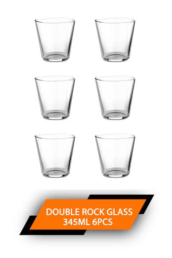 Ocean Centique Double Rock Glass 345ml 6pcs